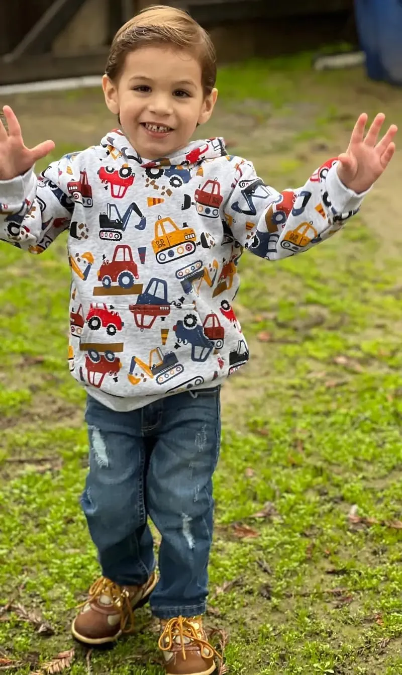 Toddler Kids Cotton Fleece Sweatshirt Hoodie 2-7T