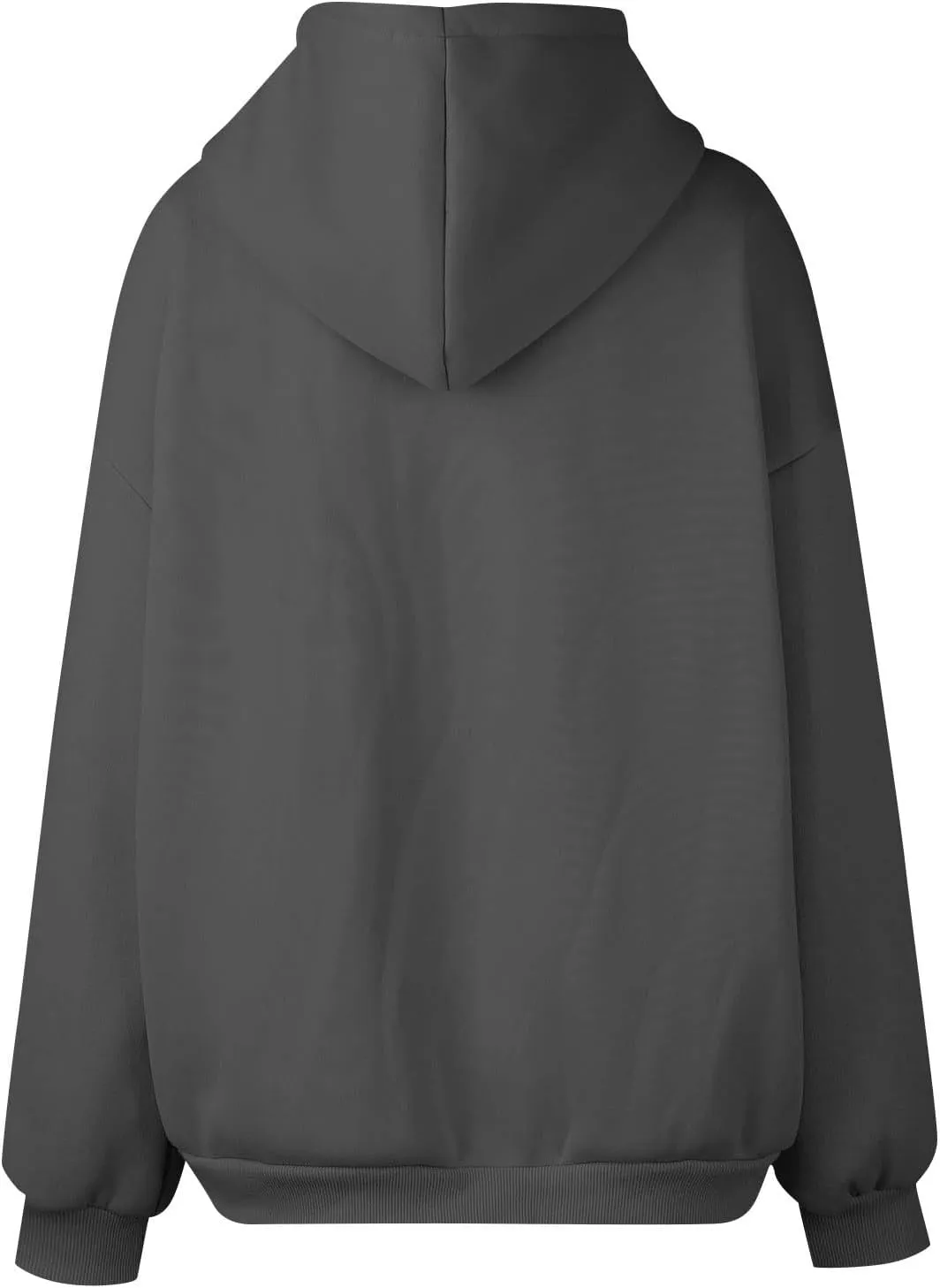 TWGONE Womens Zip Up Hoodies Long Sleeve Oversized Sweatshirts Y2K Jacket Pockets Fall Winter Outfits Fashion Clothes
