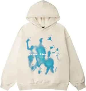 Unisex Womens Graphic Oversized Hoodie Pray the Lord Casual Hoodie Teen Girls Trendy Y2K Hooded Sweatshirt Streetwear