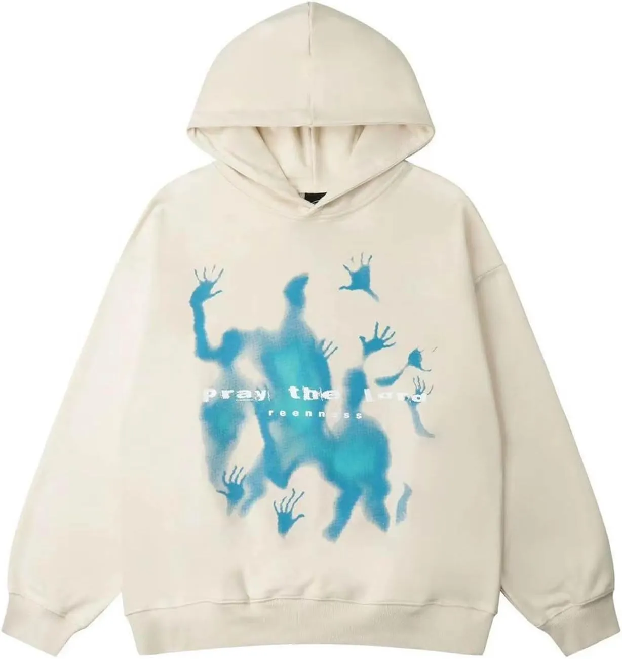 Unisex Womens Graphic Oversized Hoodie Pray the Lord Casual Hoodie Teen Girls Trendy Y2K Hooded Sweatshirt Streetwear