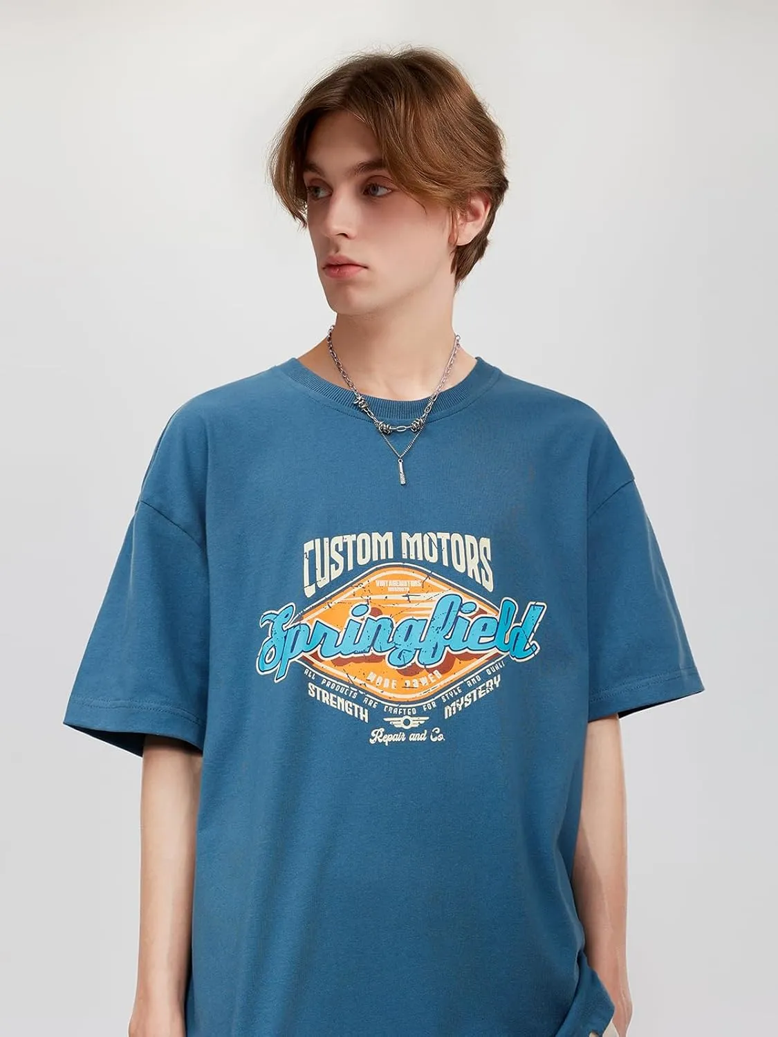 Vamtac Mens Oversized T Shirts Summer Casual Vintage Graphic Tees Streetwear Harajuku Tops