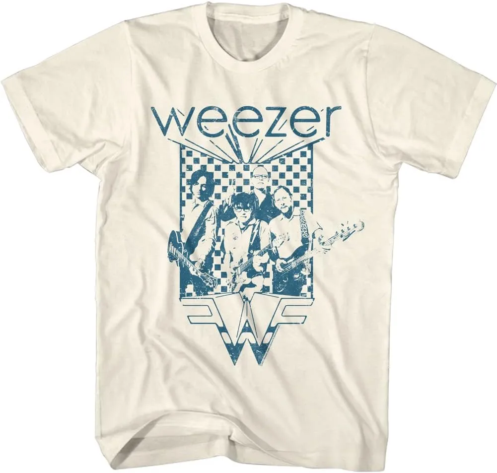 Weezer Rock Music Band & Logo Vintage Style Adult Short Sleeve T Shirt Graphic Tees