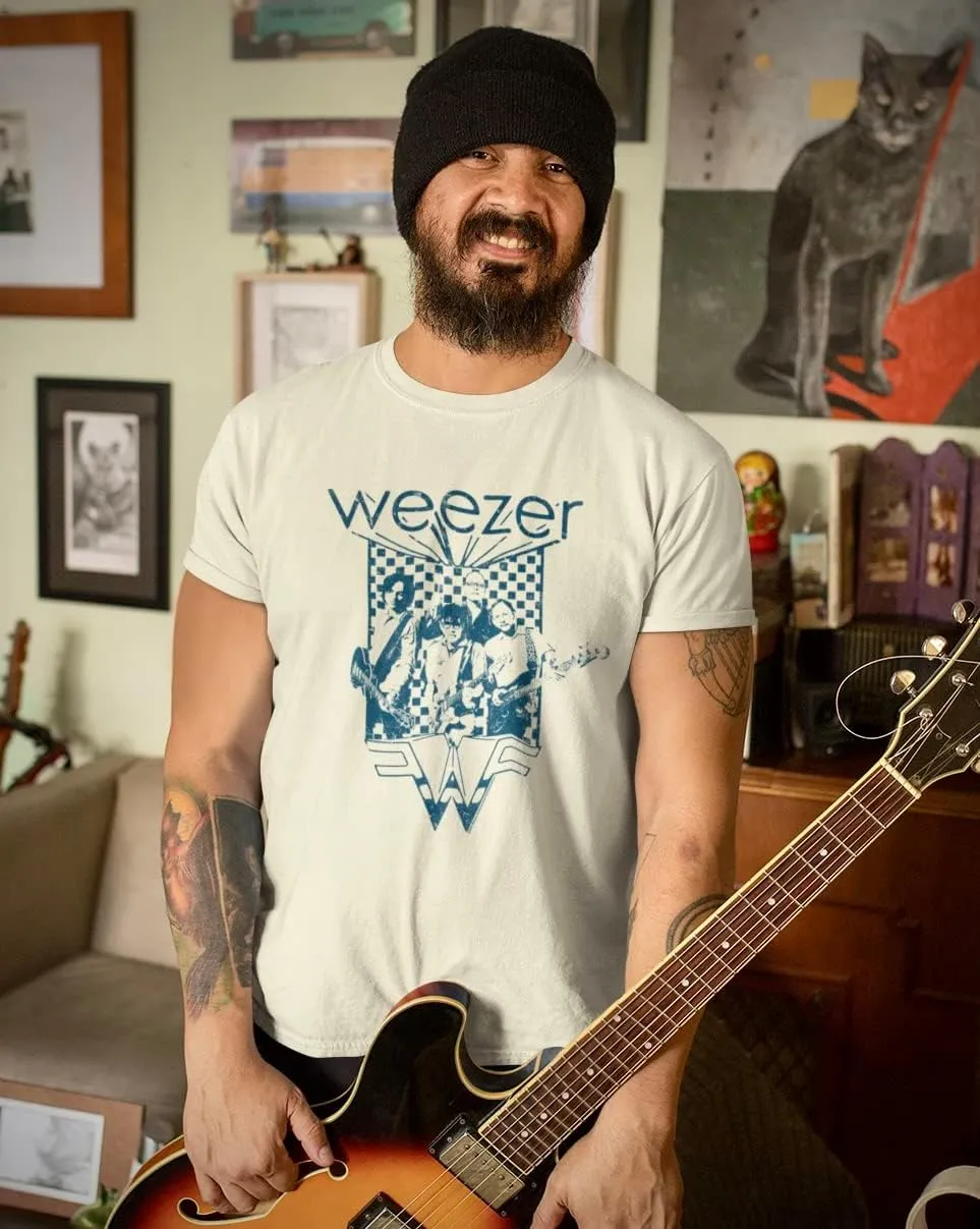 Weezer Rock Music Band & Logo Vintage Style Adult Short Sleeve T Shirt Graphic Tees