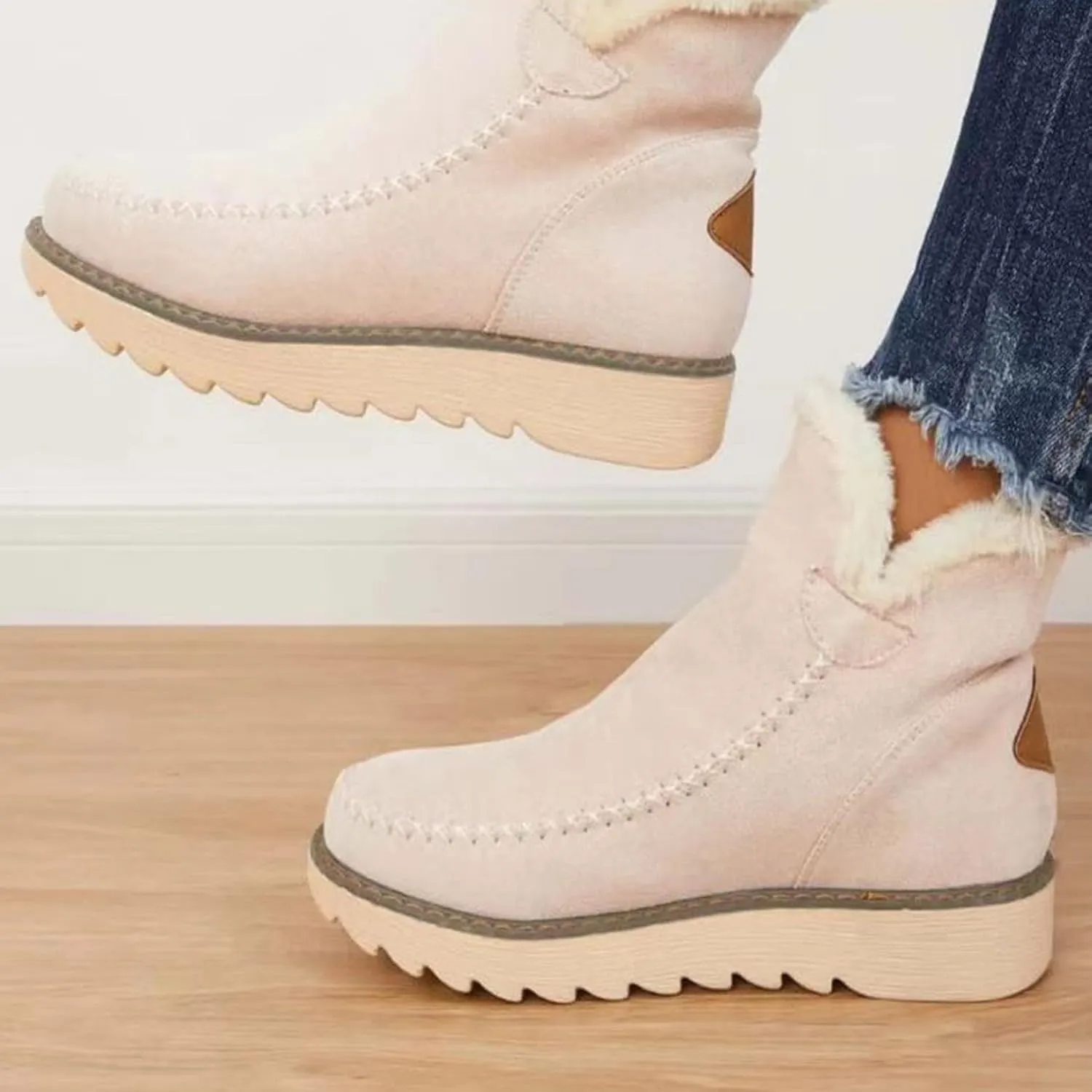 Winter Boots for Woman Cute Women Snow Boots Waterproof Winter Boots Woman Womens Snow Shoes with Poles Botas De FrO Para Mujer Elegantes