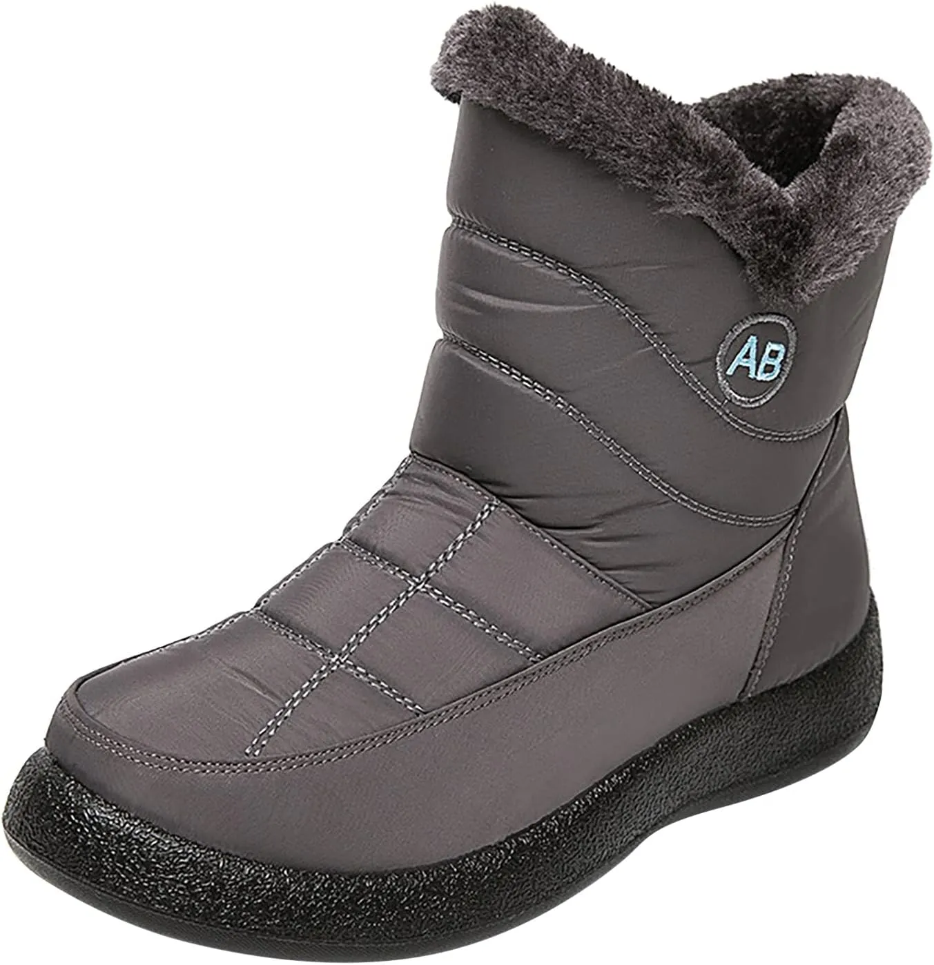 Winter Boots for Women Fashion Dressy Size 12 Wide Snow Boots for Women Women Boots Winter Short Womens Snow Shoes with Poles Womens Leather Hiking Boots Waterproof Sales Clearance