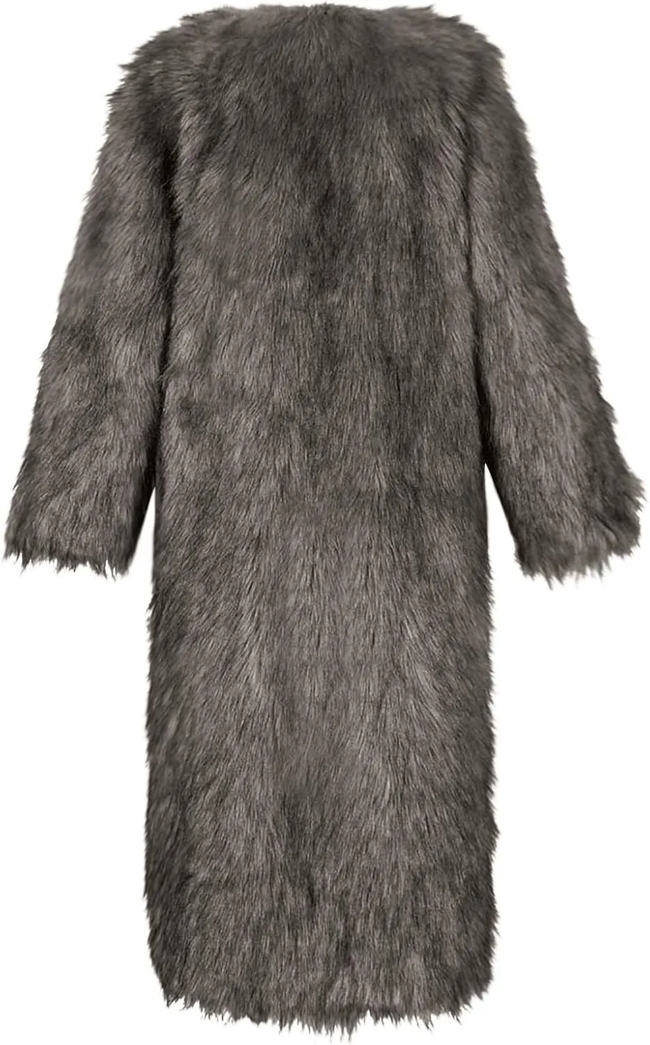 Winter Coats for Women Fashion Dressy Faux Fur Long Overcoat Open Front Warm Long Cardigan Fuzzy Sherpa Outfit