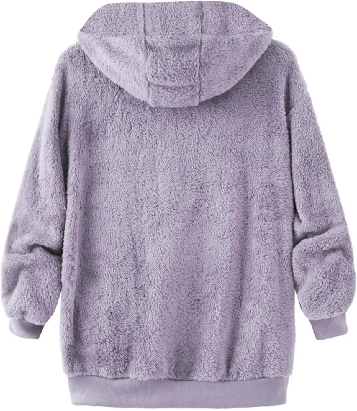 Winter Coats for Women Oversized Fuzzy Fleece Jacket Faux Fur Cardigan Coat Outwear Warm Teddy Coat Long Sleeve Hoodie