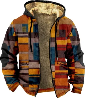 Winter Jackets For Men Sherpa With Hood Casual Winter Coats Fleece Zipper Hoodie Big And Tall 2024 Fall Outfits Pocket