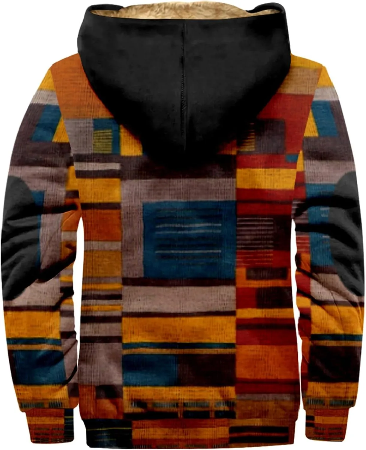 Winter Jackets For Men Sherpa With Hood Casual Winter Coats Fleece Zipper Hoodie Big And Tall 2024 Fall Outfits Pocket