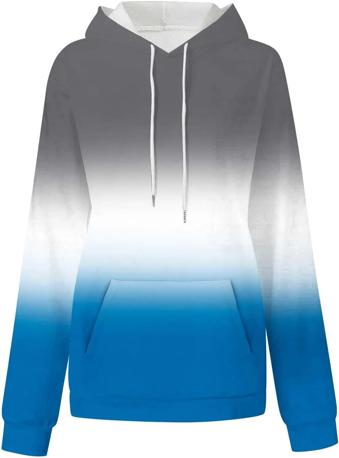 Women Gradient Color Oversized Hoodies Plus Size Loose Fit Cute Hoodie Baggy Sweatshirts Casual Long Sleeve Pullover