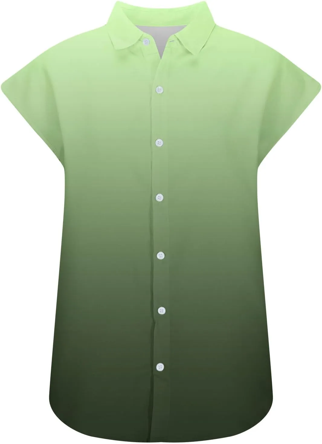 Women Summer Cotton Linen Tops Short Sleeve Button Down Shirts Trendy Dressy Blouse Tops Casual Chambray Clothes 2024