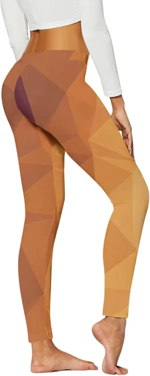 Women Yoga Pants Sports Yoga Colorful Geometric Print Leggings Slim Yoga Long Pants Women Butter Soft Thermal Warm
