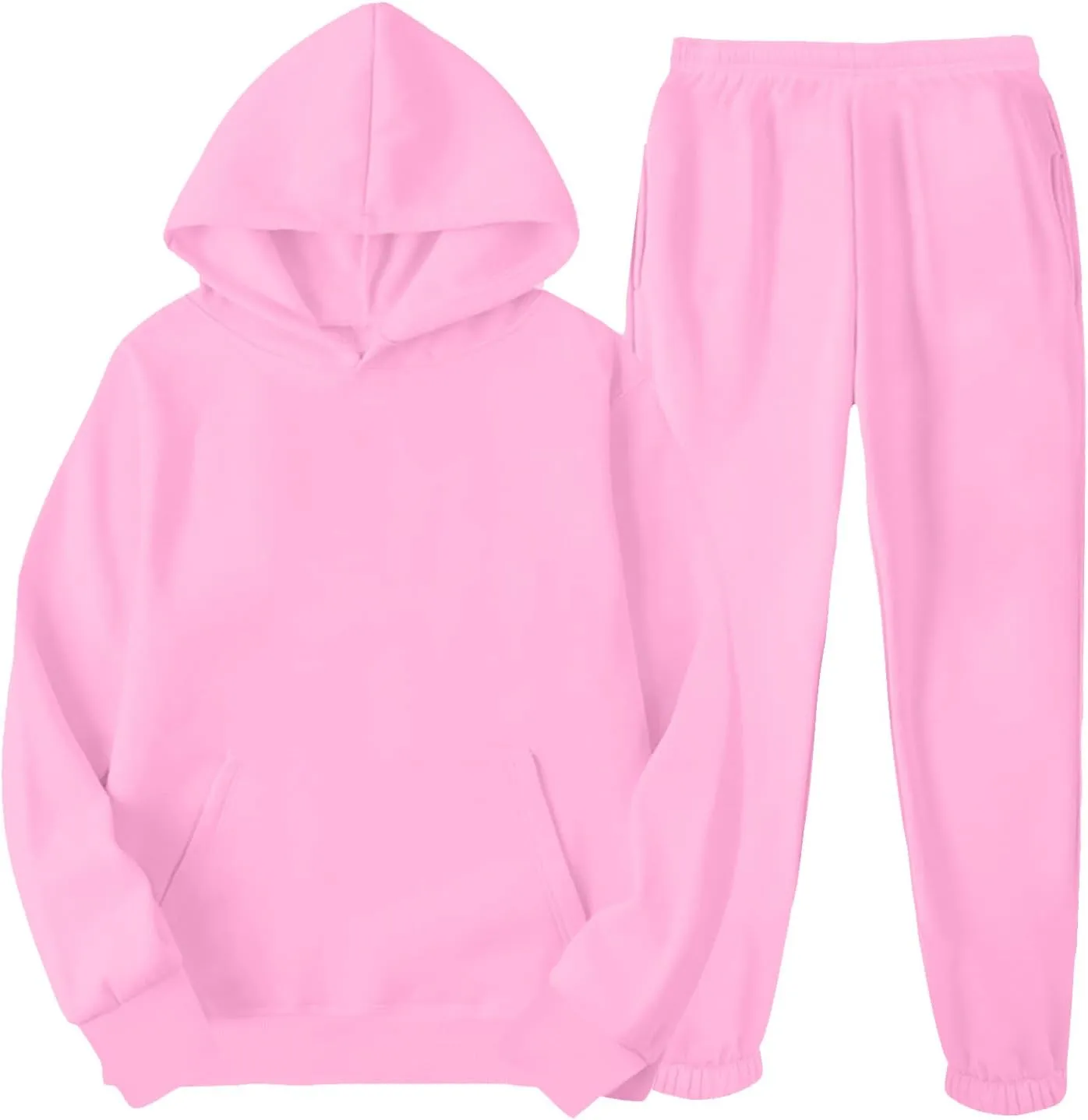 Womens 2 Piece Outfits Sweatsuits Oversized Hoodies Sweatshirt Jogger Sweatpant Tracksuit Sweat Lounge Matching Set