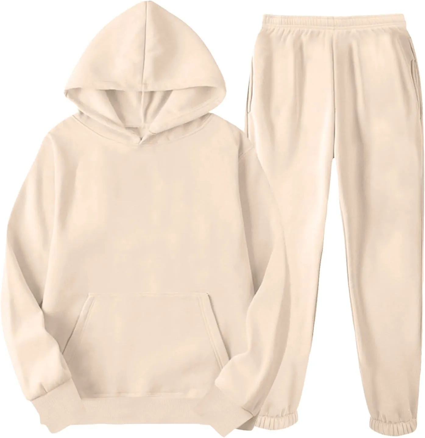 Womens 2 Piece Outfits Sweatsuits Oversized Hoodies Sweatshirt Jogger Sweatpant Tracksuit Sweat Lounge Matching Set