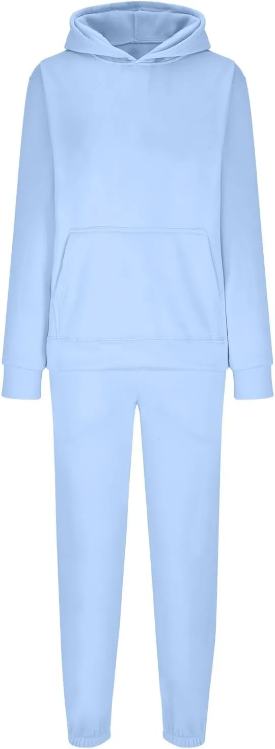 Womens 2 Piece Outfits Sweatsuits Oversized Hoodies Sweatshirt Jogger Sweatpant Tracksuit Sweat Lounge Matching Set
