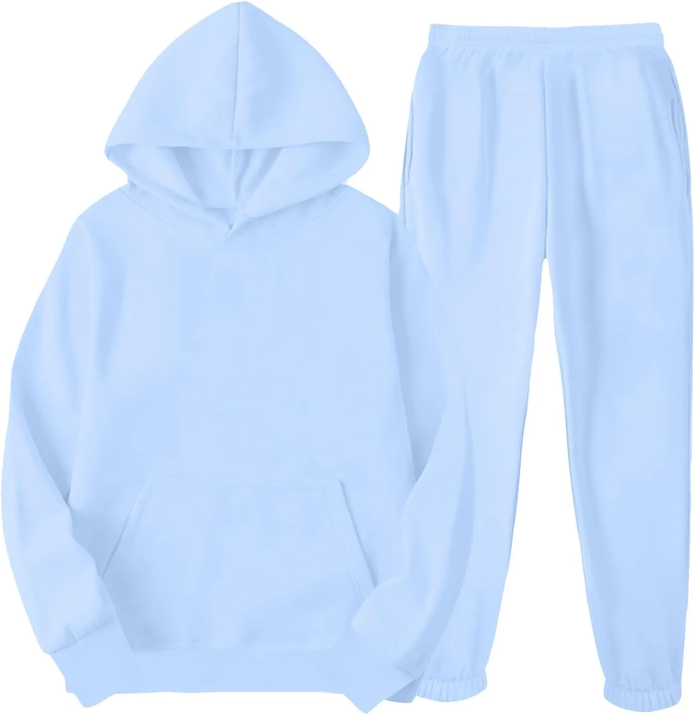 Womens 2 Piece Outfits Sweatsuits Oversized Hoodies Sweatshirt Jogger Sweatpant Tracksuit Sweat Lounge Matching Set