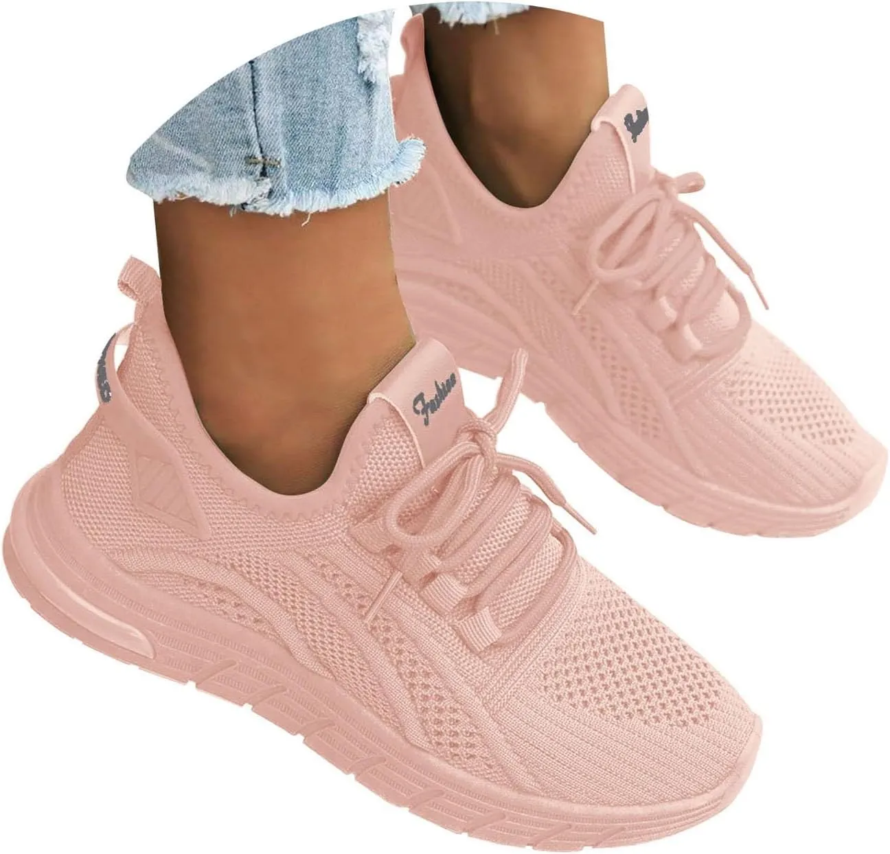 Womens Athletic Shoes Casual Lace Up Platform Sneakers for Women Breathable Walking Sneakers Fashion Running Shoes