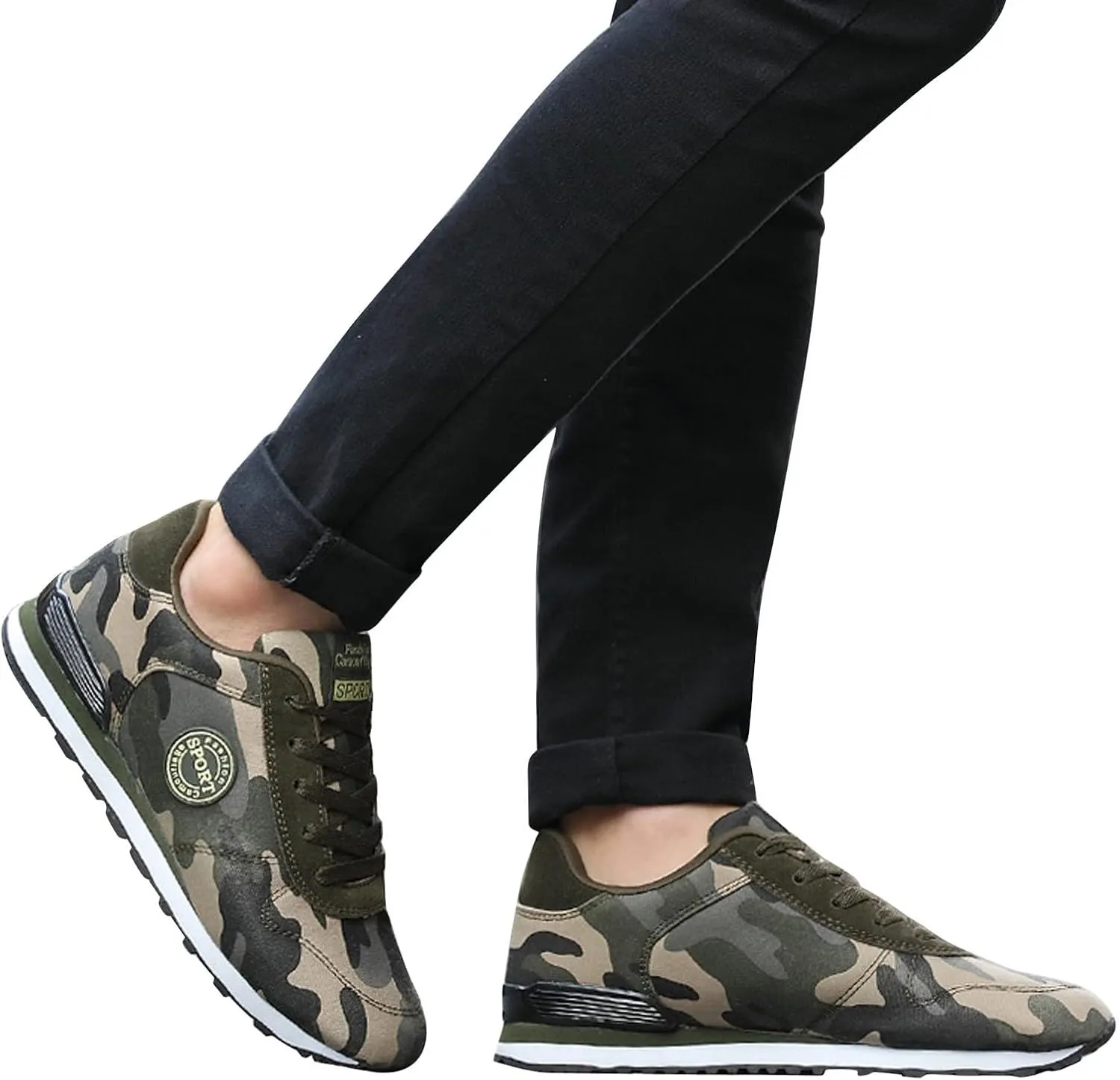 Women's Fashion Suede Sneakers Comfortable Lace Up Breathable Runing Shoes Low Top Slip On Lightweight Gym Athletic Walking Shoes