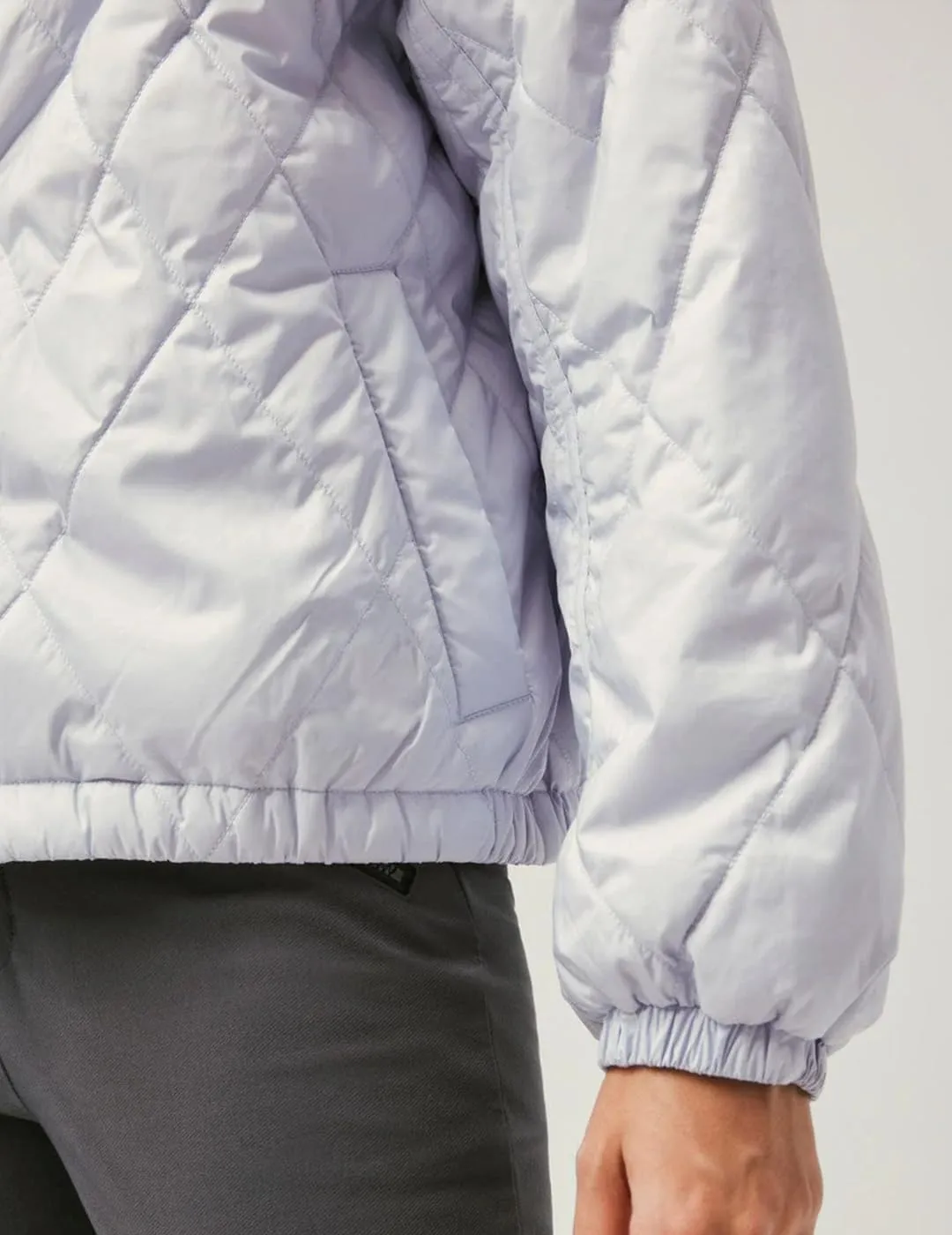 Women's Light Weight Short Down Jacket Long Sleeve Cropped Coat Water-Resistant Puffer Jacket Outwear