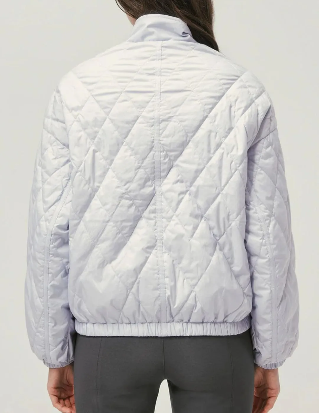 Women's Light Weight Short Down Jacket Long Sleeve Cropped Coat Water-Resistant Puffer Jacket Outwear