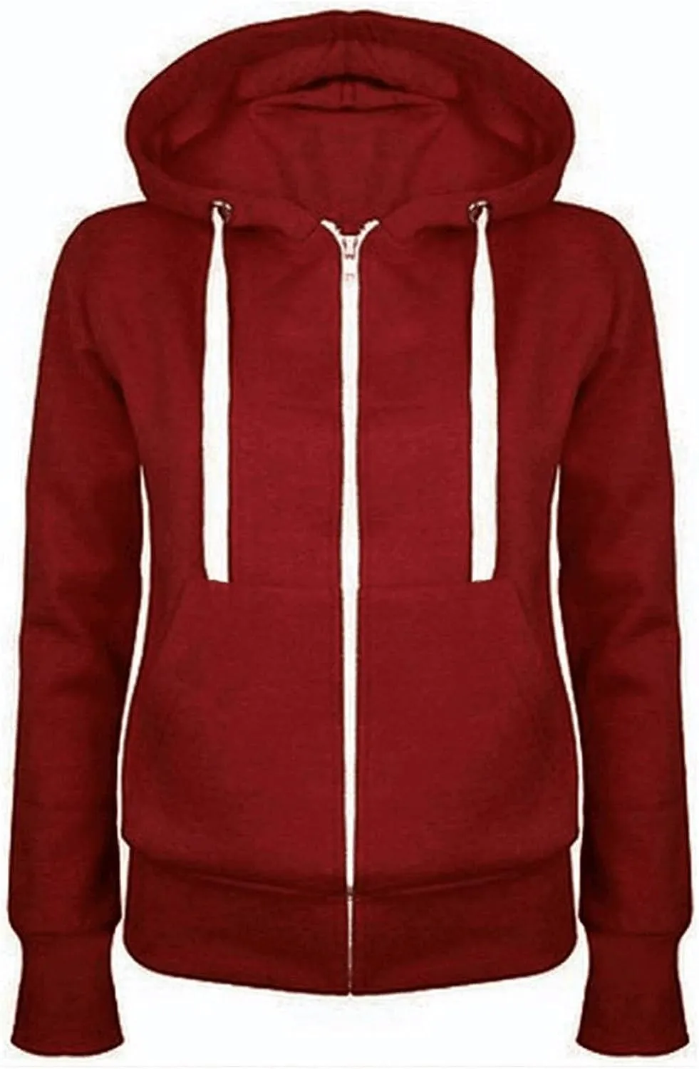 Women's Oversized Zip Up Hoodie Lightweight Thin Long Sleeve Hooded Sweatshirt with Pockets Solid Drawstring Coats
