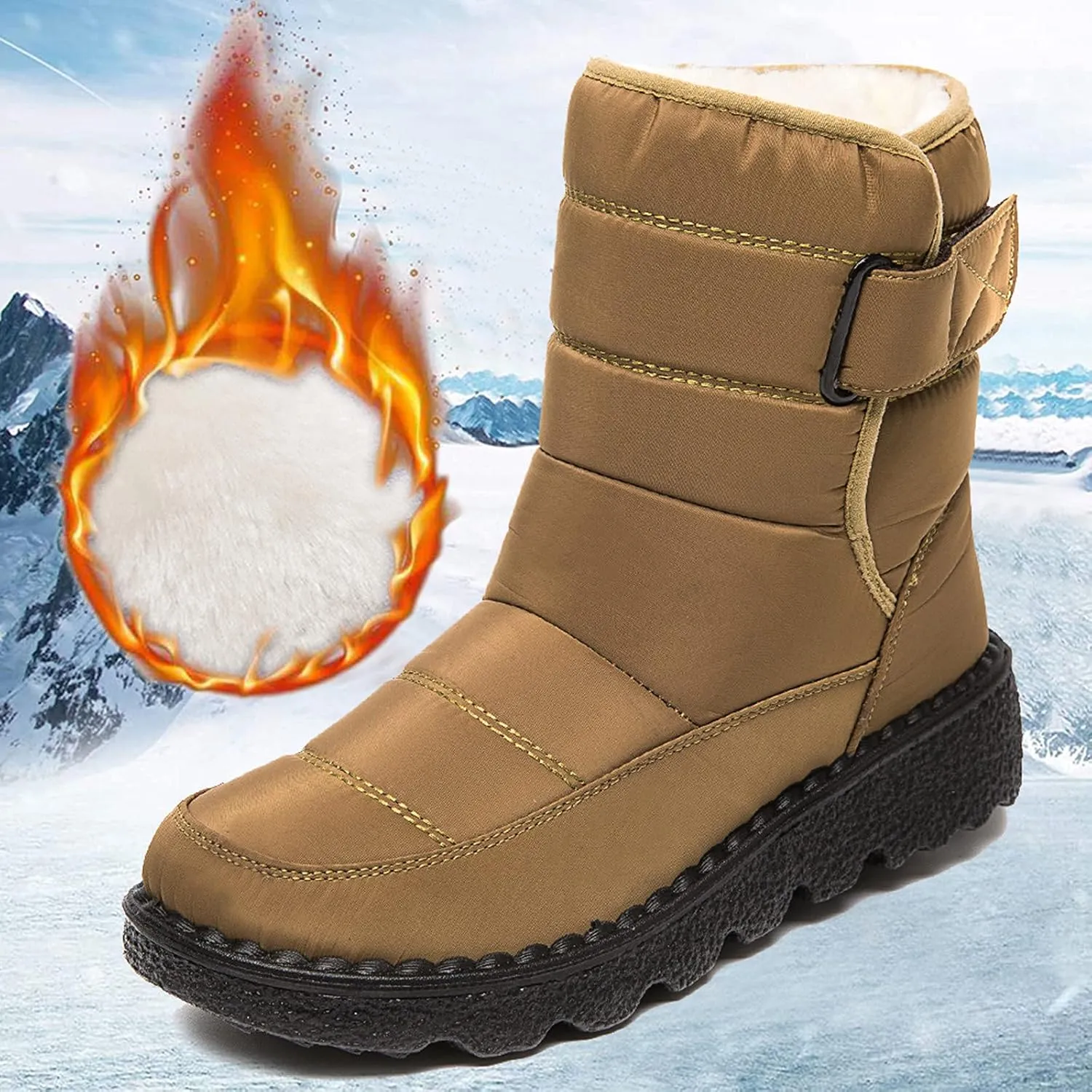 Women's Snow Boots Waterproof Winter Boots Womens Winter Boots Black Cute Boots Winter Fur Zapatos Para La Nieve De Mujer Antideslizantes Waterproof Womens Boots Winter