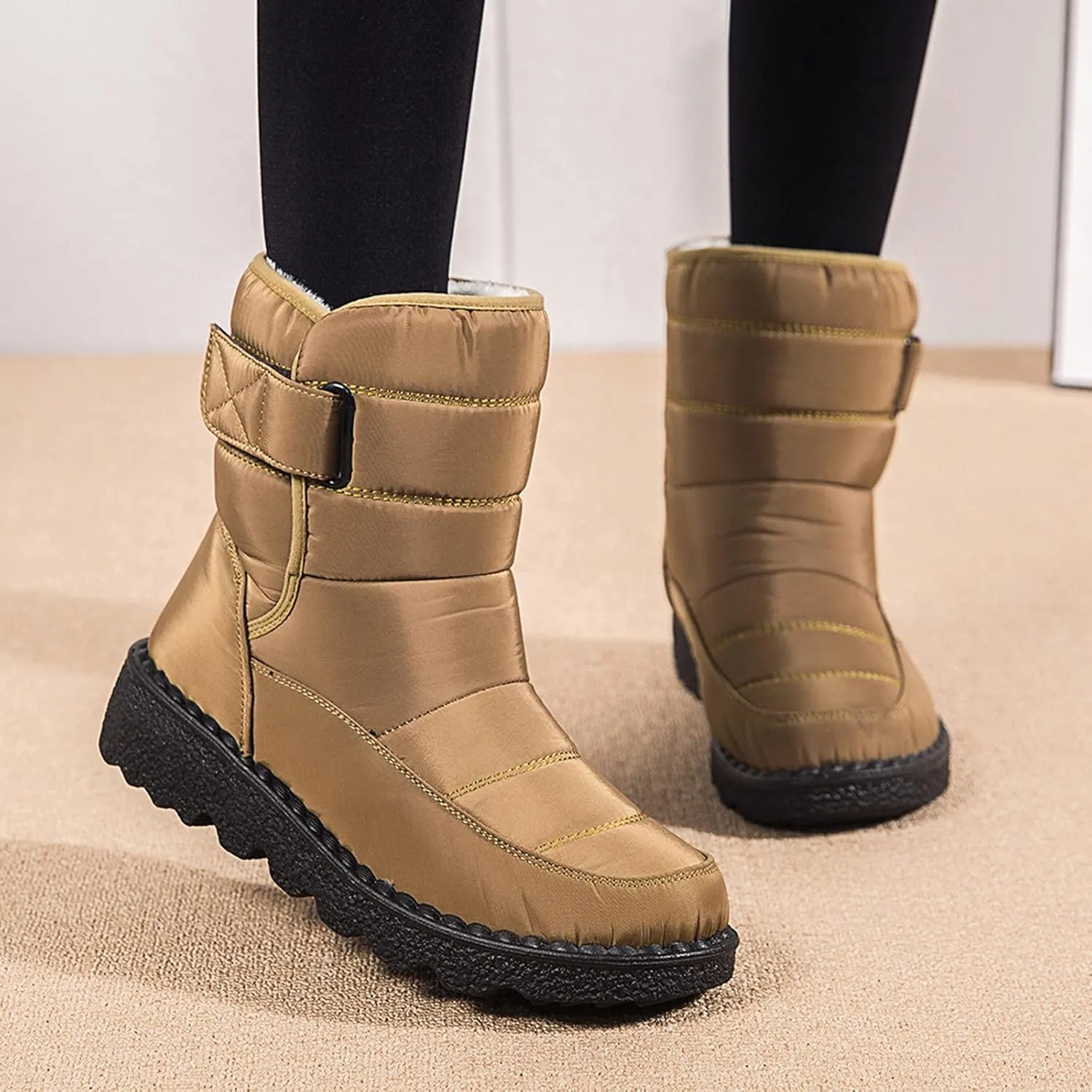 Women's Snow Boots Waterproof Winter Boots Womens Winter Boots Black Cute Boots Winter Fur Zapatos Para La Nieve De Mujer Antideslizantes Waterproof Womens Boots Winter