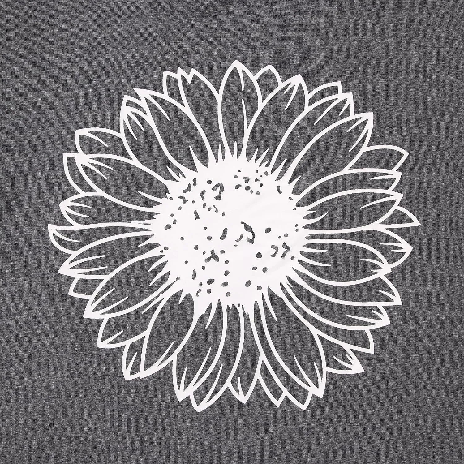 Women's Summer Sunflower T Shirt Cute Flower Graphic Loose Tees Crew Neck Short Sleeve Casual Tops