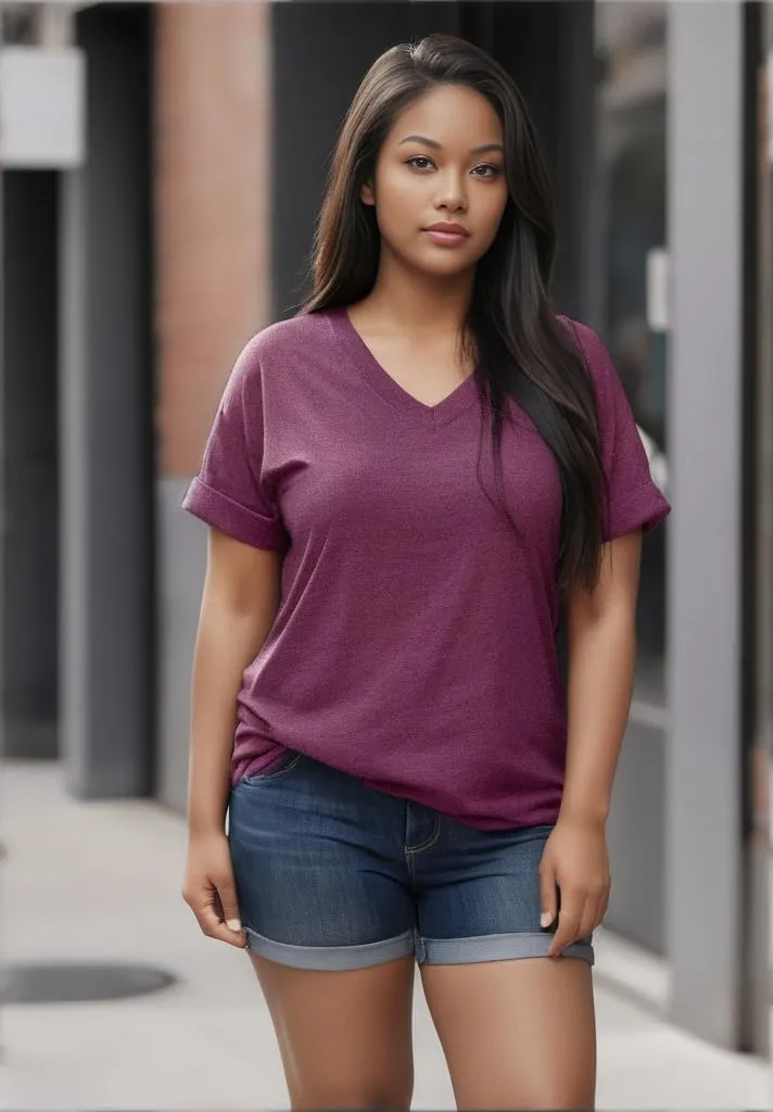 Women's Tshirts V Neck Short Sleeve Summer Tops Casual Basic Tee Shirts