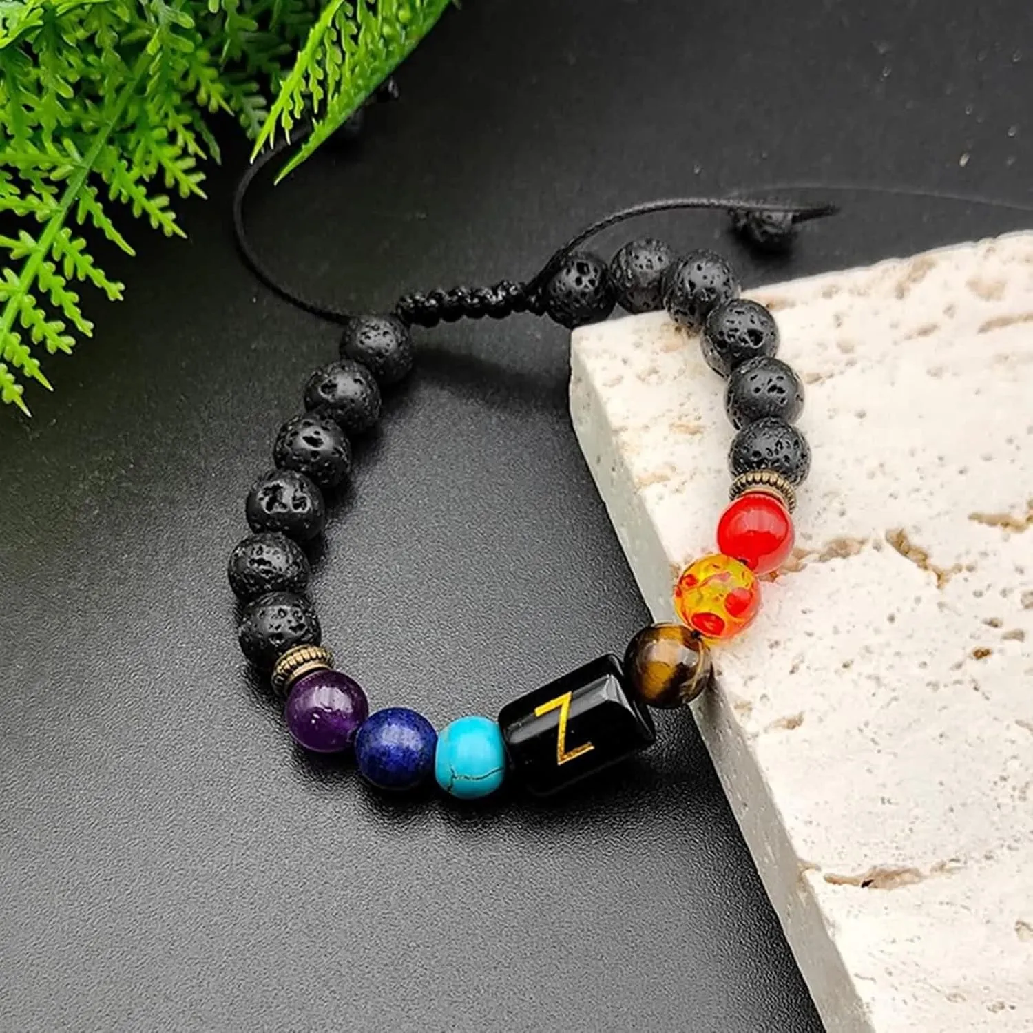 Woven Friendship Bracelets, Trendy Bracelets Crystal Letter Adjustable Beaded Vintage Jewelry for Mens Gifts