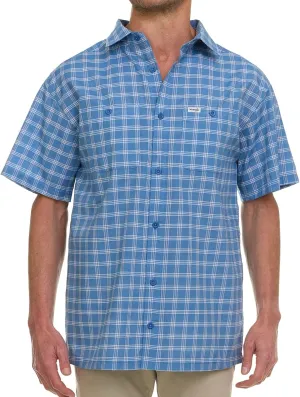 Wrangler Button Up Shirts for Men Big and Tall - Plaid Short Sleeve Casual Shirt
