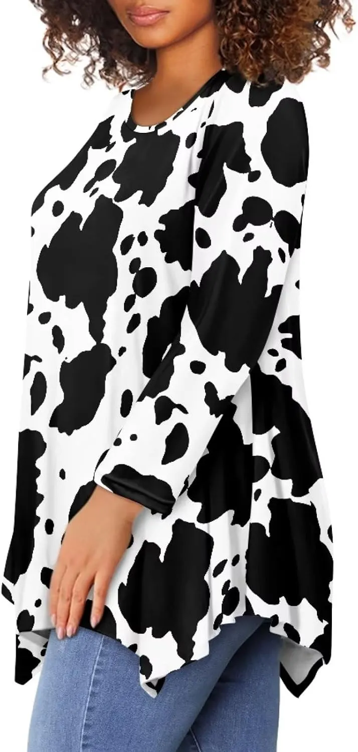 YEXIATODO Plus Size Womens Tops Tunic Tops for Women Loose Fit S-3XL
