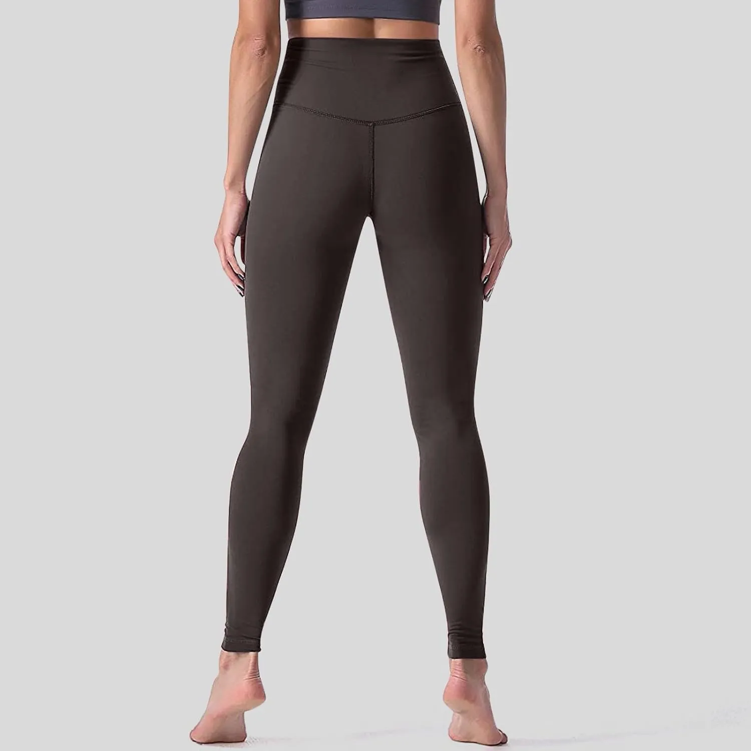 Yoga Women Straight Dress Pants with Pockets Tall Petite Regular for Work Business Thick Leggings for Women Plus