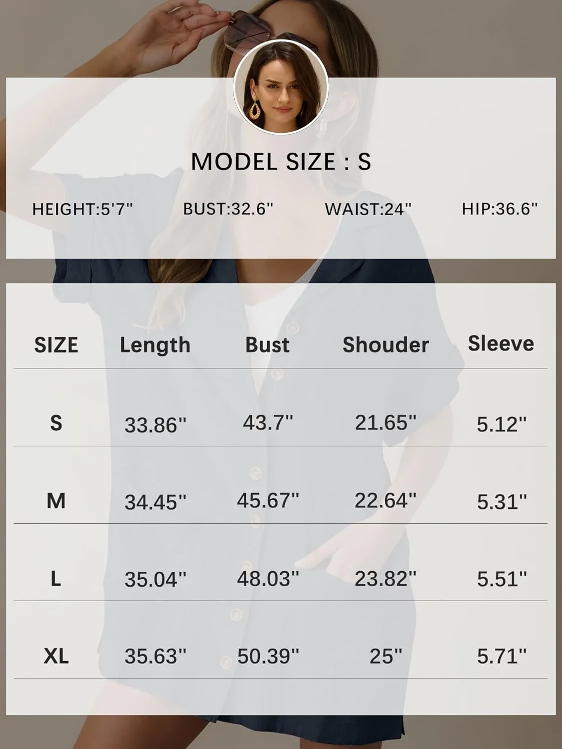 ZAFUL Women's Button Down Cotton Shirt Dress with Pockets, Short Sleeves V-Neck Collar Sundress Summer Break Beach 2025