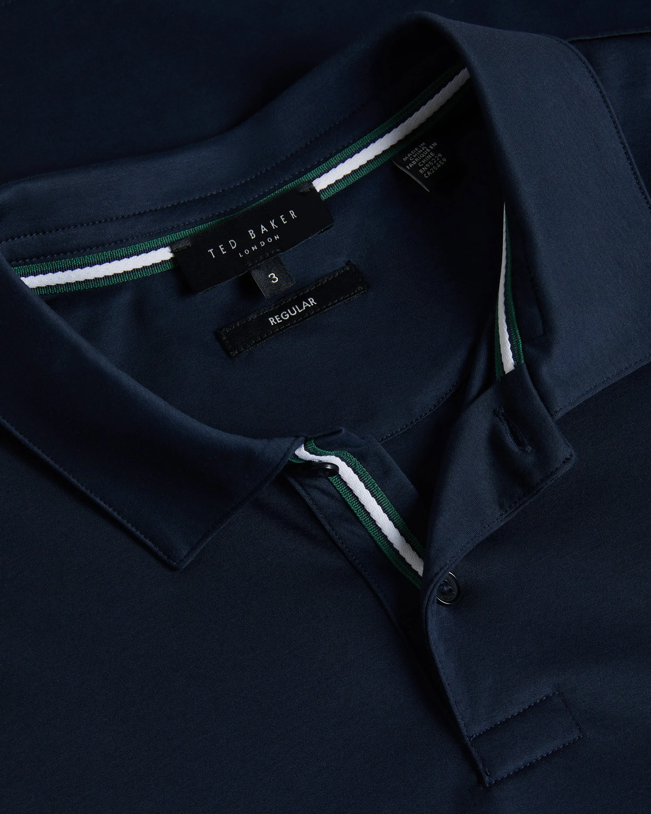 Zeiter Short Sleeve Slim Soft Touch Polo Navy