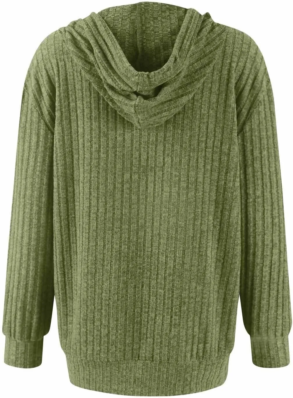 Zip Up Hoodie Women Oversized Zip Up Sweaters Casual Drawstring Lightweight Knit Athletic Zip Up Jackets with Pockets